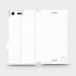 Etui do Sony Xperia XZ Premium - wzór White&Orange