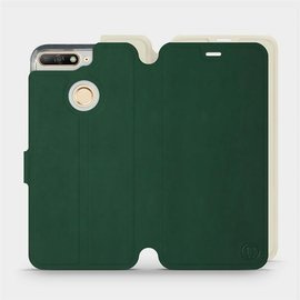 Etui Soft Touch do Huawei Honor 7A - wzór Miejska zieleń z platyną