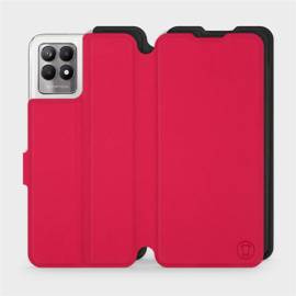 Etui Soft Touch do Realme 8i - wzór Żywa czerwień z czernią