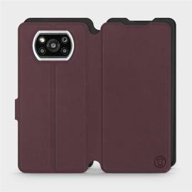 Etui Soft Touch do Xiaomi POCO X3 Pro - wzór Matowy burgund z czernią