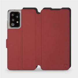 Etui Soft Touch do Samsung Galaxy A52S 5G - wzór Zachodząca czerwień z czernią
