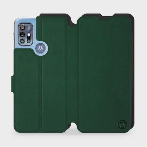 Etui Soft Touch do Motorola Moto G20 - wzór Miejska zieleń z czernią