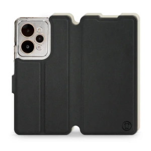 Etui Soft Touch do Realme 15 Pro 5G - wzór Satynowa czerń z platyną