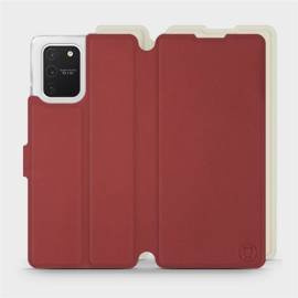 Etui Soft Touch do Samsung Galaxy S10 Lite - wzór Zachodząca czerwień z platyną