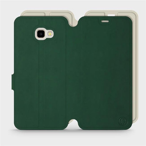 Etui Soft Touch do Samsung Galaxy J4 Plus 2018 - wzór Miejska zieleń z platyną