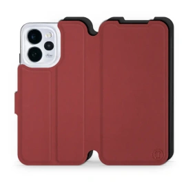 Etui Soft Touch do OPPO Reno 15 - wzór Zachodząca czerwień z czernią