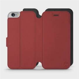 Etui Soft Touch do Apple iPhone 6s - wzór Zachodząca czerwień z czernią