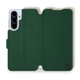 Etui Soft Touch do Samsung Galaxy A56 5G - wzór Miejska zieleń z platyną