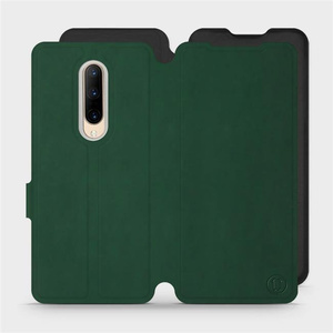 Etui Soft Touch do OnePlus 7 Pro - wzór Miejska zieleń z czernią