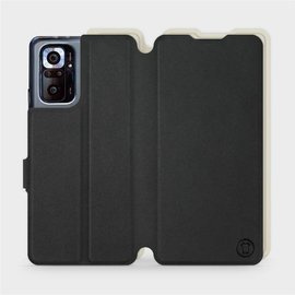 Etui Soft Touch do Xiaomi Redmi Note 10 Pro - wzór Satynowa czerń z platyną
