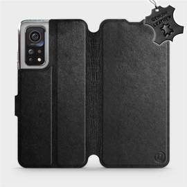 Etui ze skóry naturalnej do Xiaomi MI 10T - wzór Black Leather