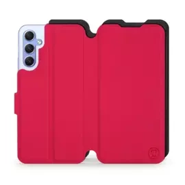 Etui Soft Touch do Samsung Galaxy A34 5G - wzór Żywa czerwień z czernią