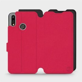 Etui Soft Touch do Huawei P Smart 2019 - wzór Żywa czerwień z czernią