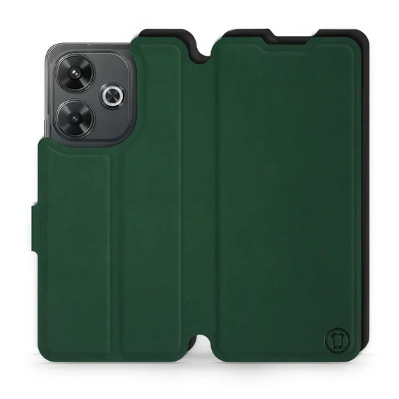 Etui Soft Touch do Xiaomi Redmi 13 - wzór Miejska zieleń z czernią