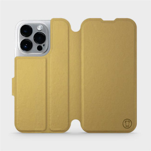 Etui do Apple iPhone 14 Pro - wzór Gold&Gray