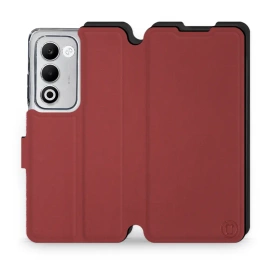 Etui Soft Touch do OPPO A5 5G - wzór Zachodząca czerwień z czernią