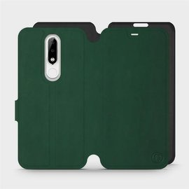 Etui Soft Touch do Nokia 5.1 Plus - wzór Miejska zieleń z czernią