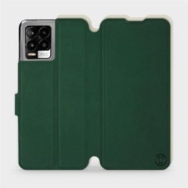 Etui Soft Touch do Realme 8 - wzór Miejska zieleń z platyną