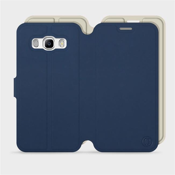 Etui Soft Touch do Samsung Galaxy J5 2016 - wzór Głęboki granat z platyną