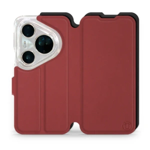 Etui Soft Touch do Huawei Pura 80 Ultra - wzór Zachodząca czerwień z czernią