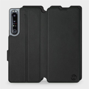 Etui Soft Touch do Sony Xperia 1 IV - wzór Satynowa czerń