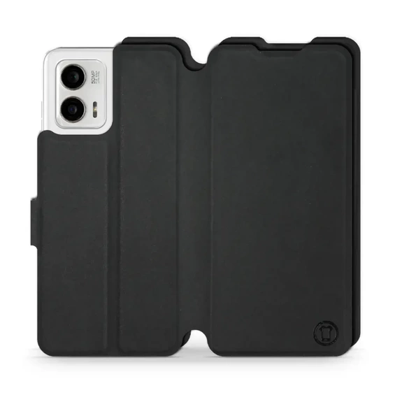 Etui Soft Touch do Motorola Moto G73 5G - wzór Satynowa czerń