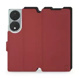 Etui Soft Touch do Huawei Honor 70 - wzór Zachodząca czerwień z czernią