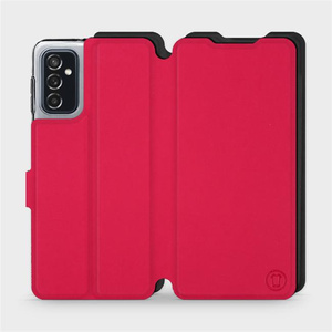 Etui Soft Touch do Samsung Galaxy M52 5G - wzór Żywa czerwień z czernią
