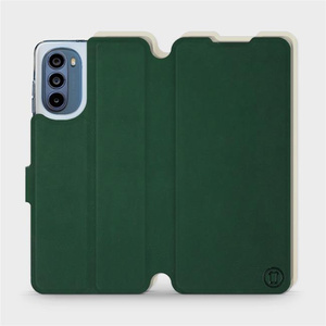 Etui Soft Touch do Motorola Moto G62 5G - wzór Miejska zieleń z platyną