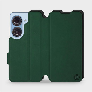 Etui Soft Touch do Asus Zenfone 9 - wzór Miejska zieleń z czernią