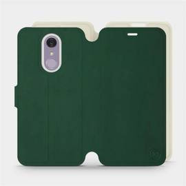 Etui Soft Touch do LG Q7 - wzór Miejska zieleń z platyną