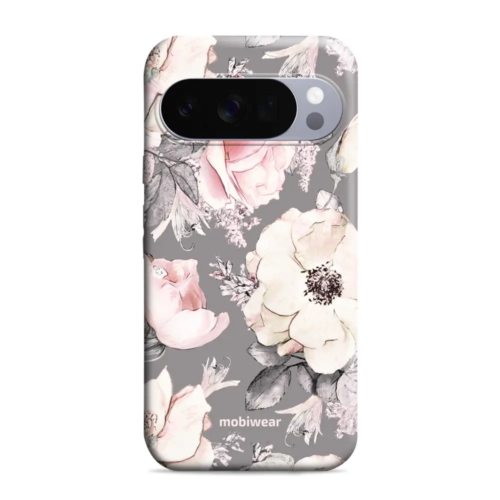 Mobiwear Elite Pro für Google Pixel 10 Pro, Geräteschutz, langlebiges Design, komfortable Bedienung, perfekte Passform, Rosa-Blumig
