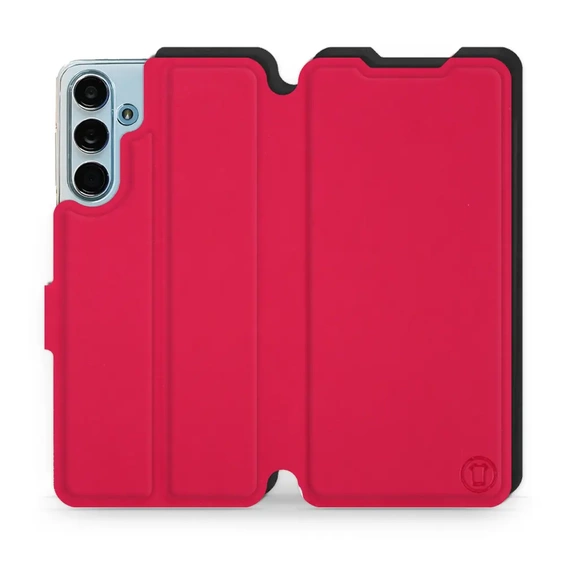 Etui Soft Touch do Samsung Galaxy M55 5G - wzór Żywa czerwień z czernią