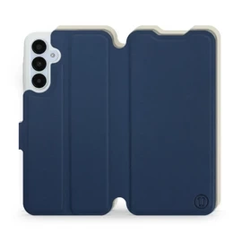 Etui Soft Touch do Samsung Galaxy A25 5G - wzór Głęboki granat z platyną