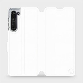 Etui do Motorola Edge - wzór White&Orange