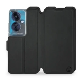 Etui Soft Touch do OPPO Reno 11F - wzór Satynowa czerń
