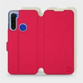 Etui Soft Touch do Xiaomi Redmi Note 8T - wzór Żywa czerwień z platyną