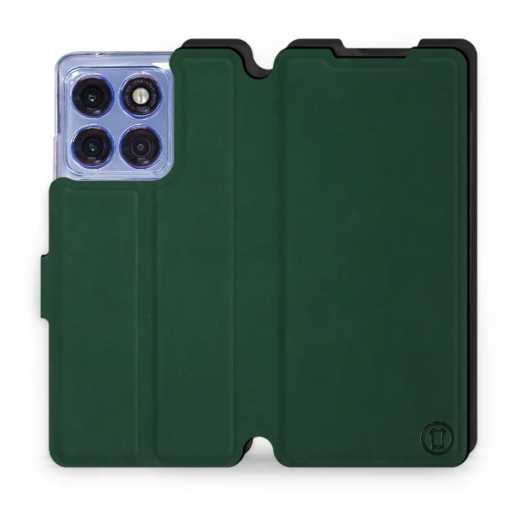 Etui Soft Touch do Motorola Edge 60 Pro - wzór Miejska zieleń z czernią