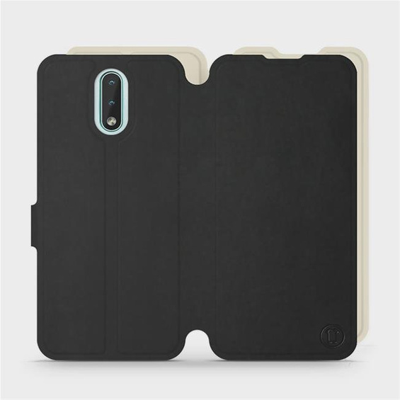 Etui Soft Touch do Nokia 2.3 - wzór Satynowa czerń z platyną