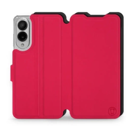 Etui Soft Touch do Samsung Galaxy S25 Edge - wzór Żywa czerwień z czernią