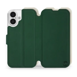 Etui Soft Touch do Apple iPhone 16 - wzór Miejska zieleń z platyną