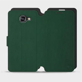 Etui Soft Touch do Samsung Galaxy A5 2016 - wzór Miejska zieleń z czernią