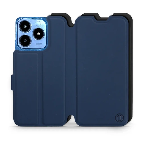 Etui Soft Touch do Realme C63 - wzór Głęboki granat z czernią