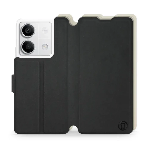 Etui Soft Touch do Xiaomi Redmi Note 13 5G - wzór Satynowa czerń z platyną
