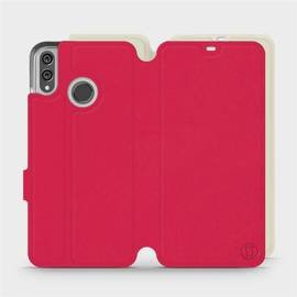 Etui Soft Touch do Huawei Honor 8X - wzór Żywa czerwień z platyną