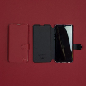 Etui Soft Touch do Samsung Galaxy A14 4G - wzór Zachodząca czerwień z czernią