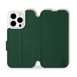 Etui Soft Touch do Apple iPhone 15 Pro - wzór Miejska zieleń z platyną