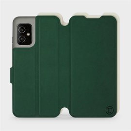 Etui Soft Touch do Asus Zenfone 8 - wzór Miejska zieleń z platyną