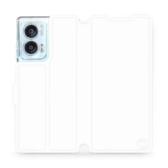 Etui do Motorola Edge 50 Fusion - wzór White&Orange