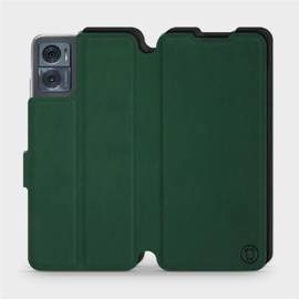Etui Soft Touch do Motorola Moto E22i - wzór Miejska zieleń z czernią